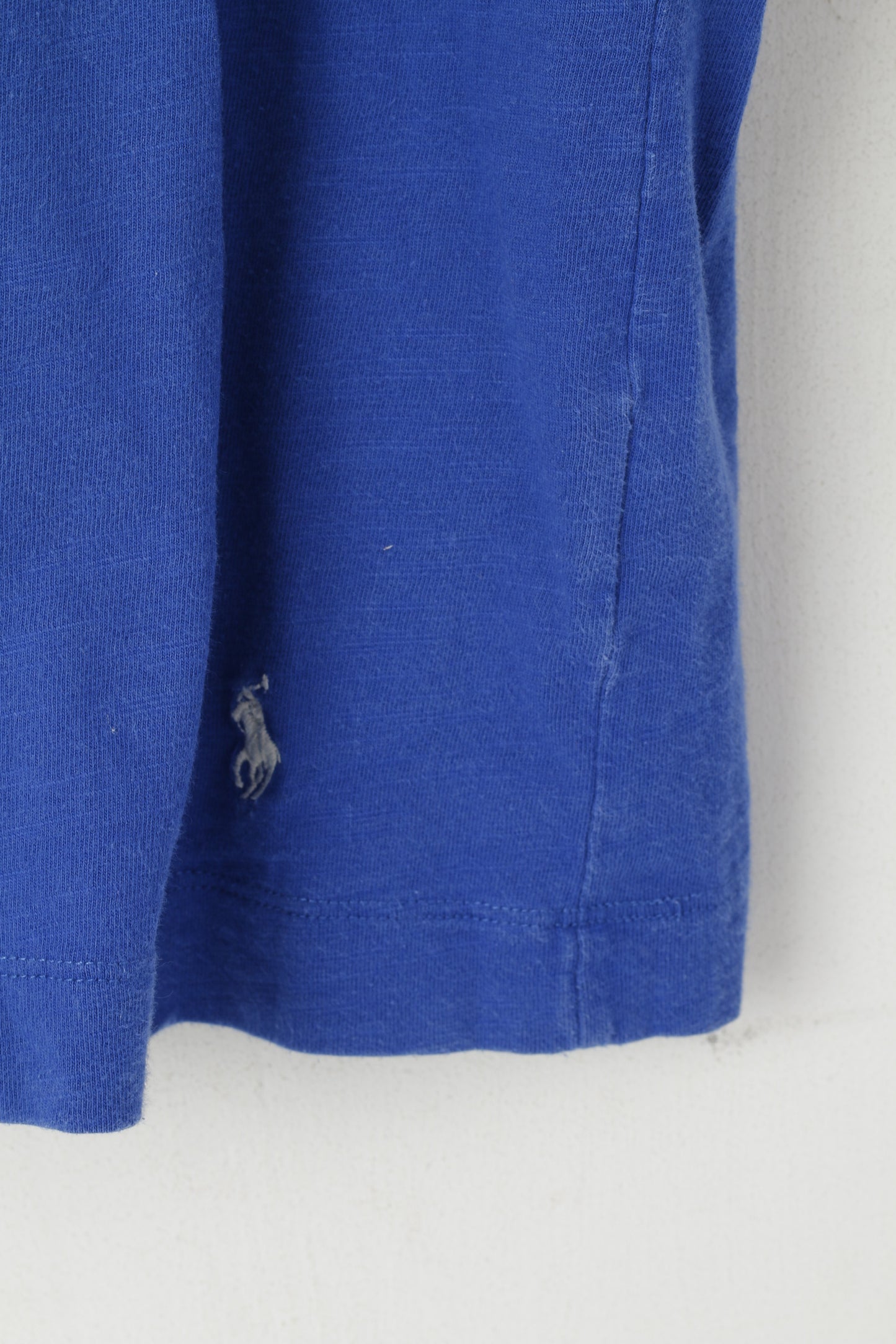 Polo Ralph Lauren Sleepwear Men L Shirt Blue Cotton Short Sleeve Top