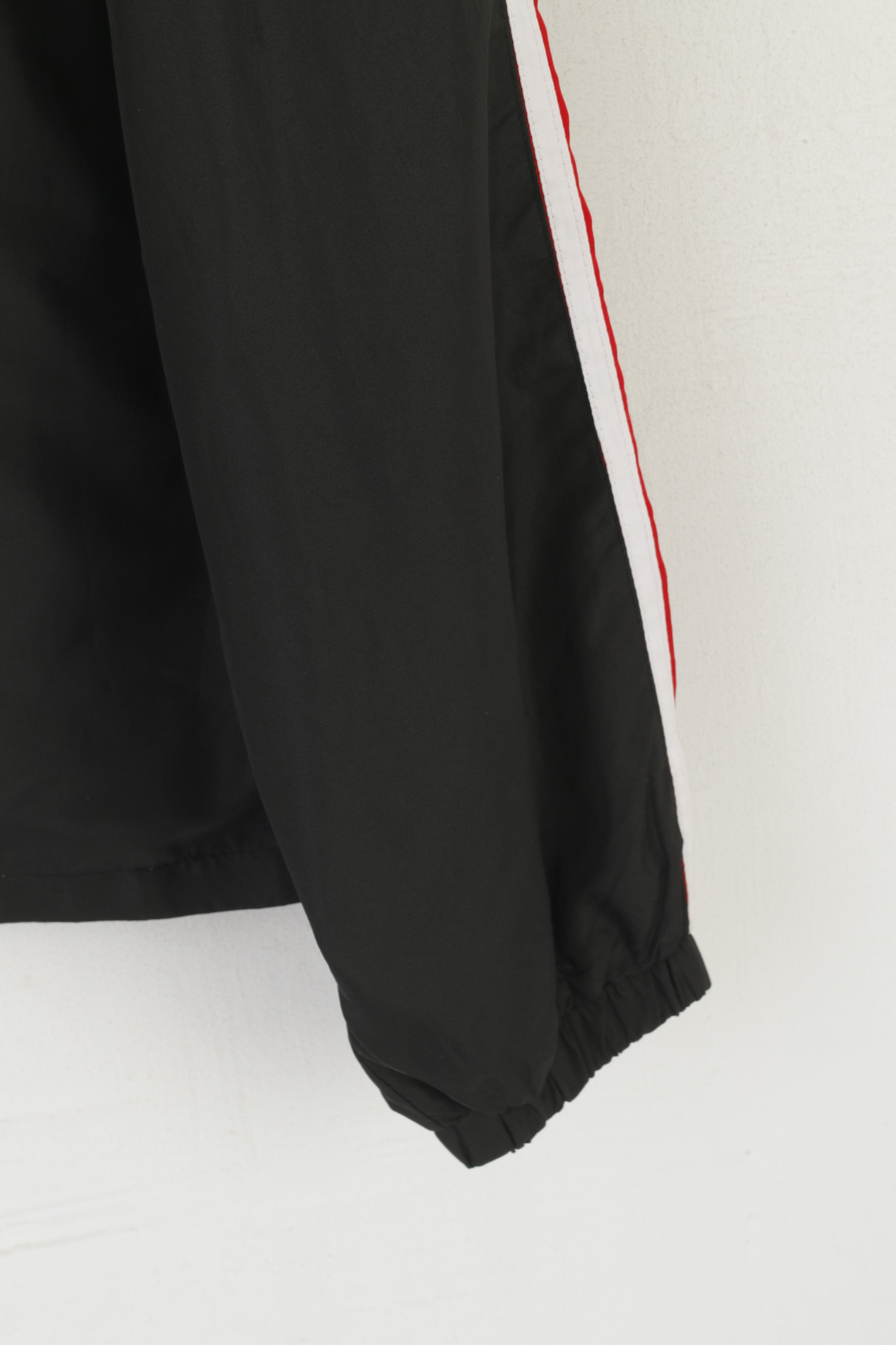 Giacca Trekker Sport da uomo XL nera vintage leggera abbigliamento sportivo con zip intera