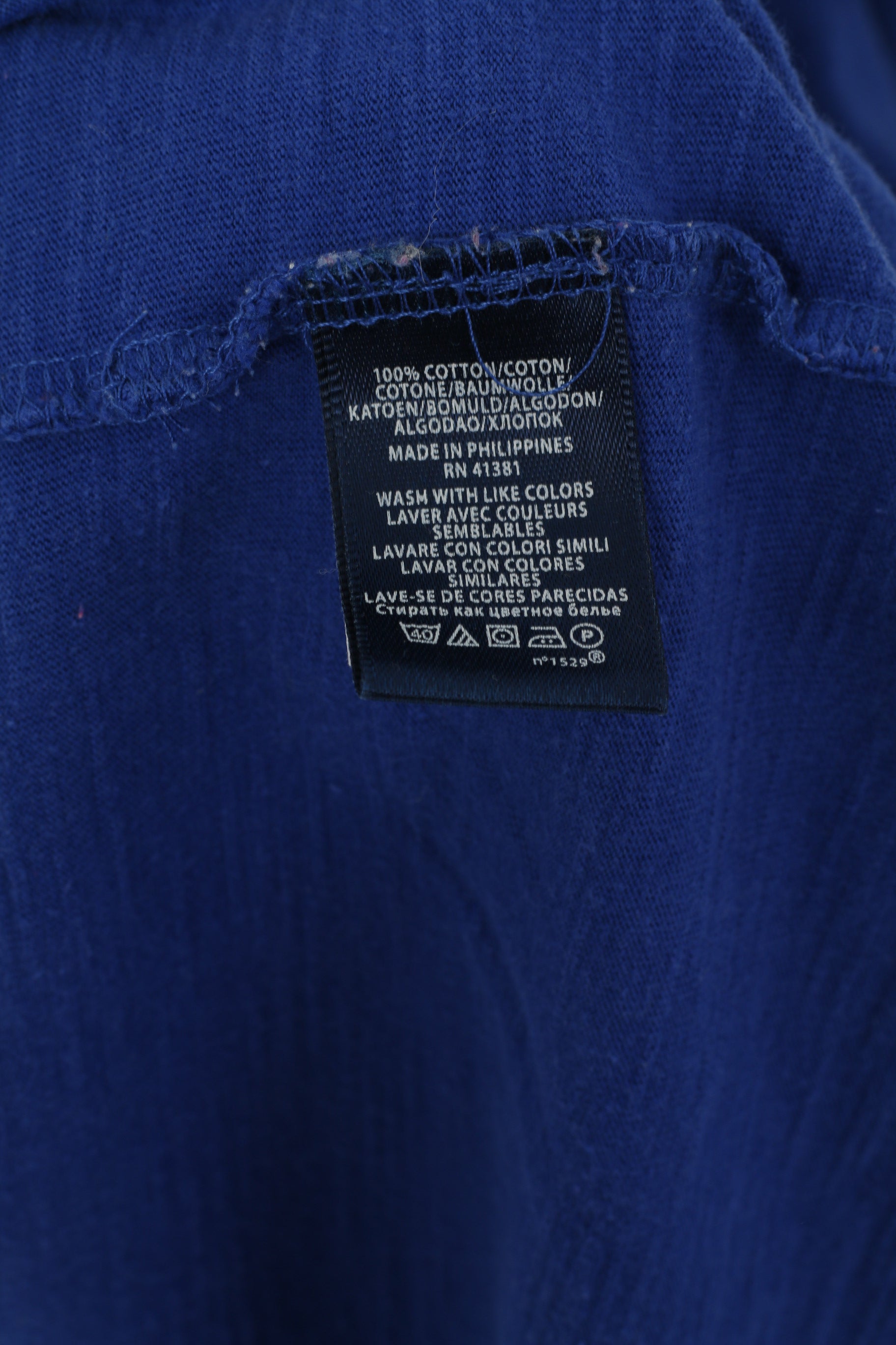 Polo Ralph Lauren Sleepwear Men L Shirt Blue Cotton Short Sleeve Top