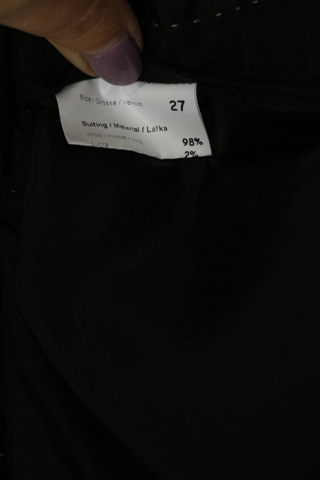 Michael Berger Collection Men 27 42 Blazer Black Striped Wool Single Breasted Jacket