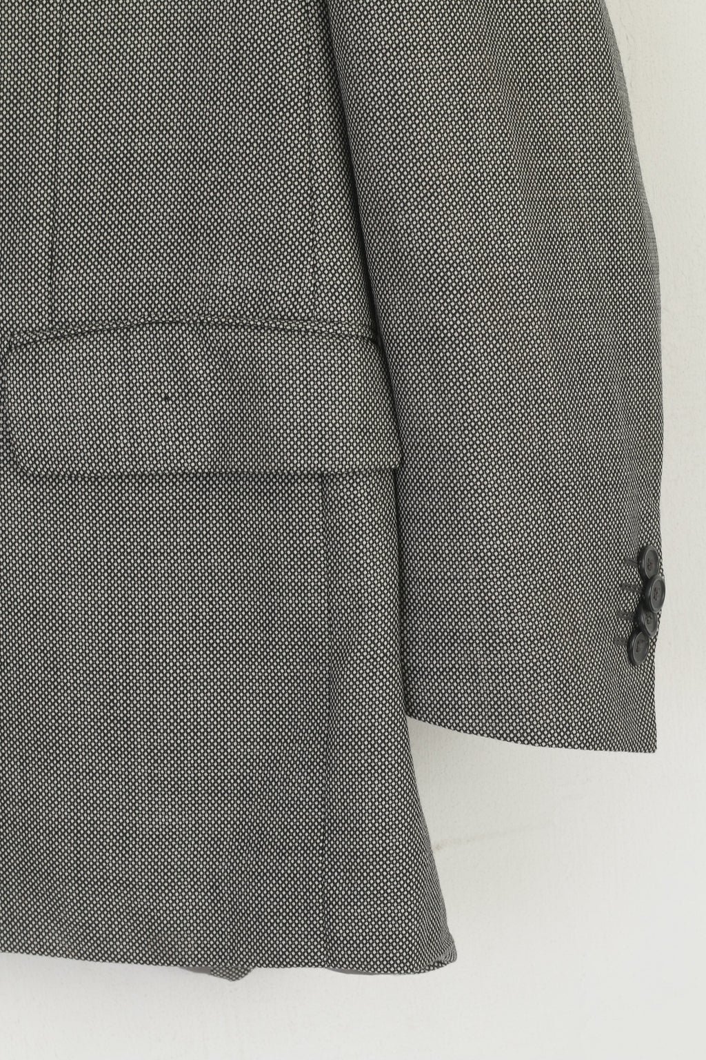 Lanificio Campore Men 52 42 Blazer Gray Wool Italy Napoli Single Breasted Vintage Jacket