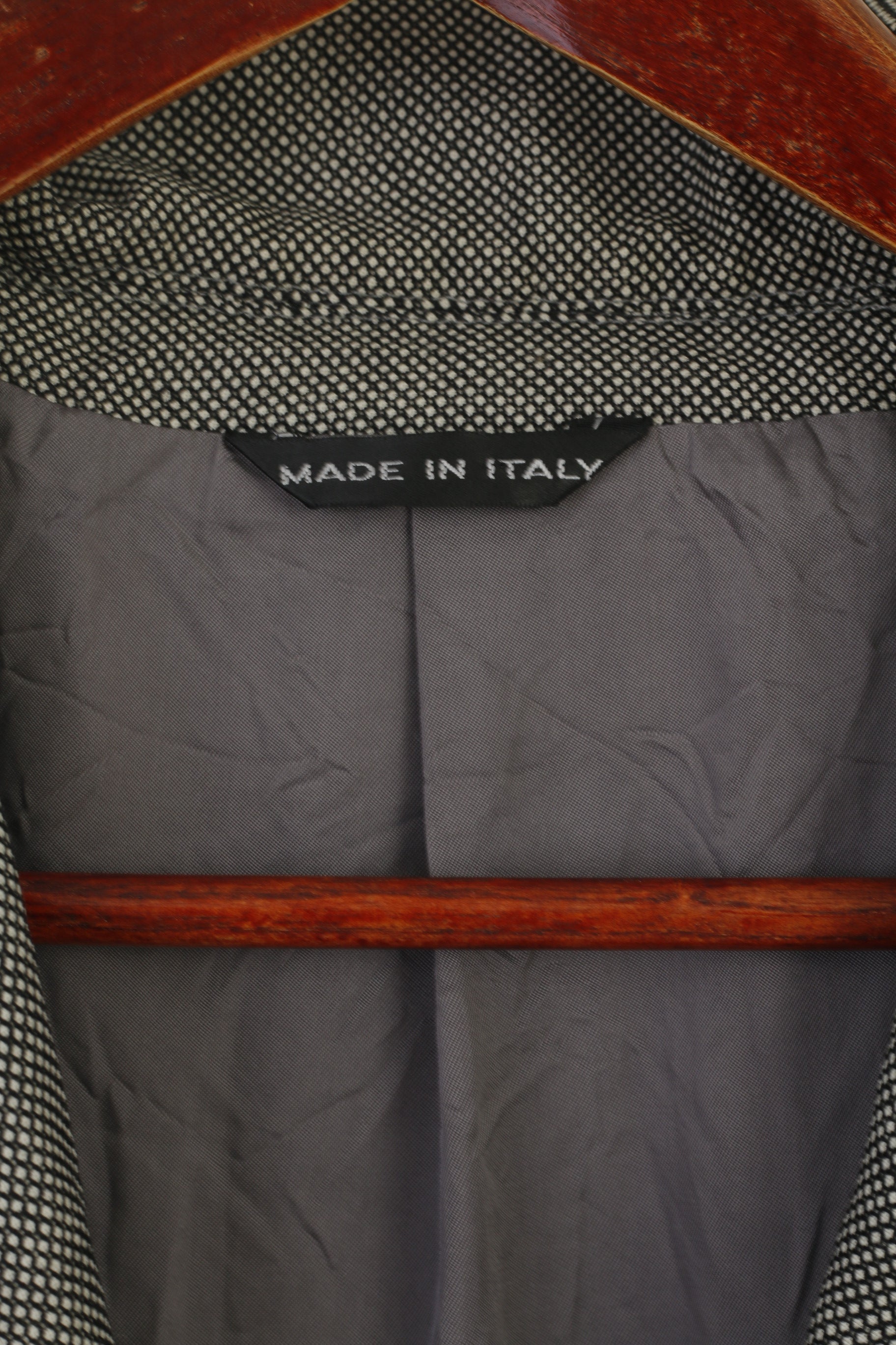 Lanificio Campore Men 52 42 Blazer Gray Wool Italy Napoli Single Breasted Vintage Jacket