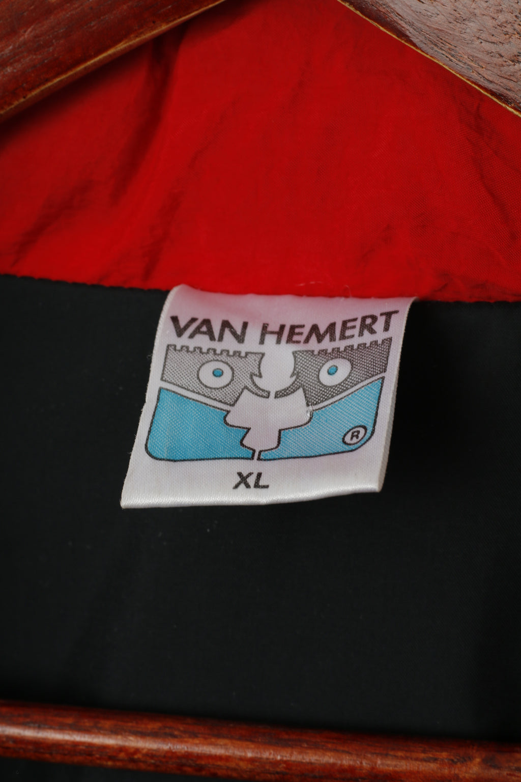 Giacca Van Hemert da uomo XL Navy Team Sport imbottita con cerniera intera e cappuccio nascosto