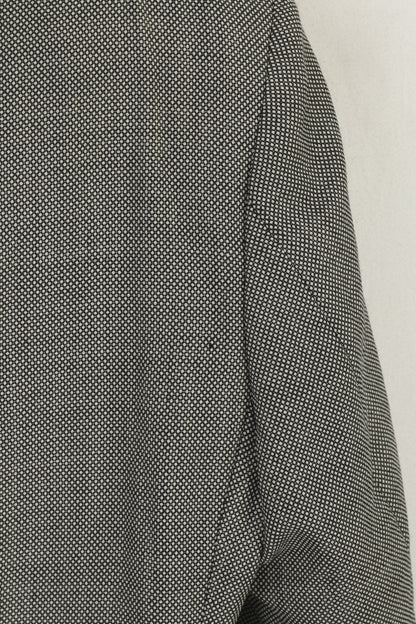 Lanificio Campore Men 52 42 Blazer Gray Wool Italy Napoli Single Breasted Vintage Jacket