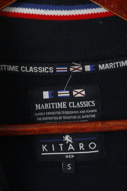 Kitaro Men S Jumper Navy Cotton Maritime Classics Pacific Sea Cup Newport Sweater