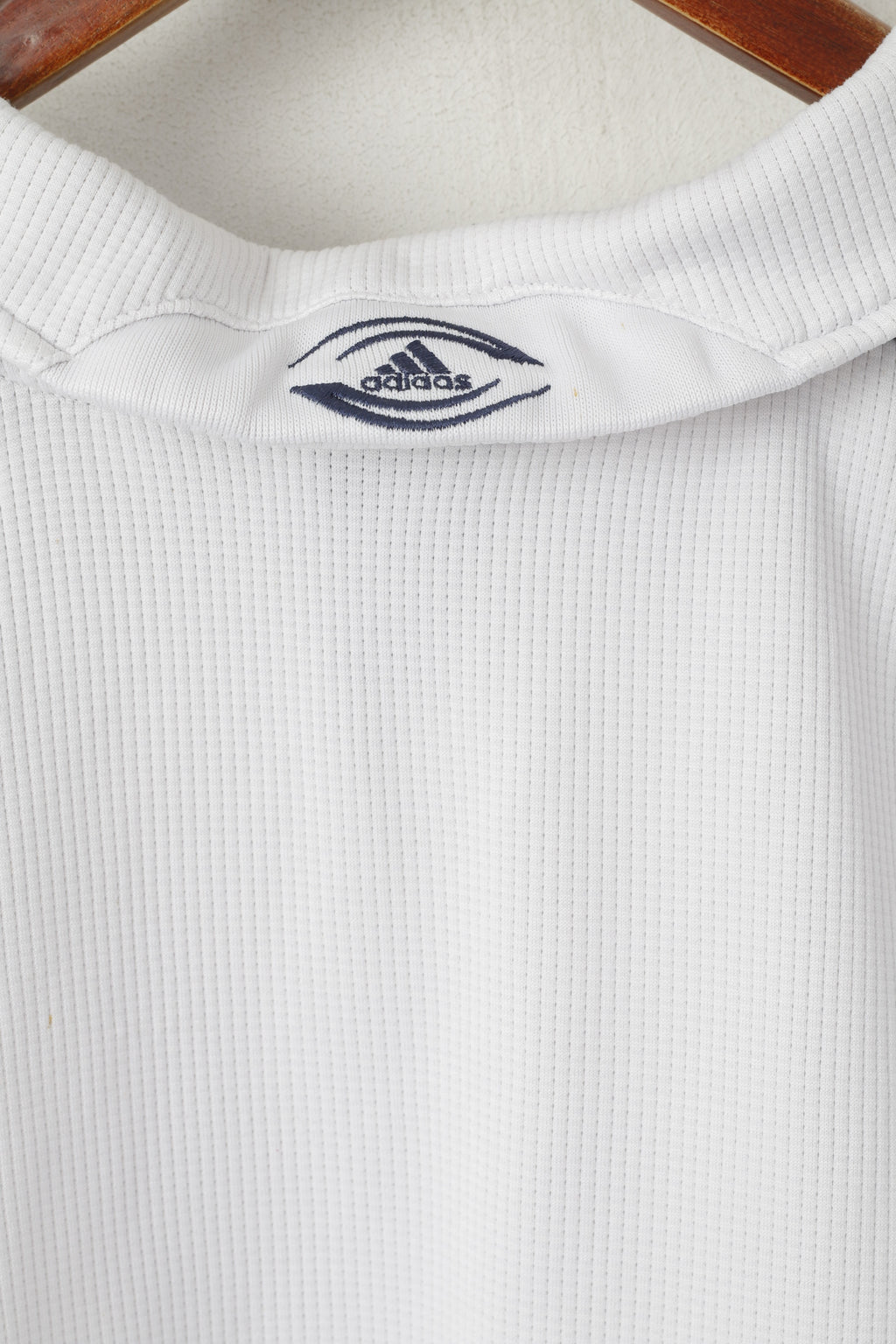 Adidas IRB Homme M Polo Blanc 2007 Coupe du Monde de Rugby France Haut Vintage