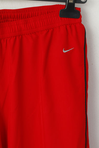 Nike Women 10/12 M 168 Sweatpants Red Sport Training Jogging Track Bottoms