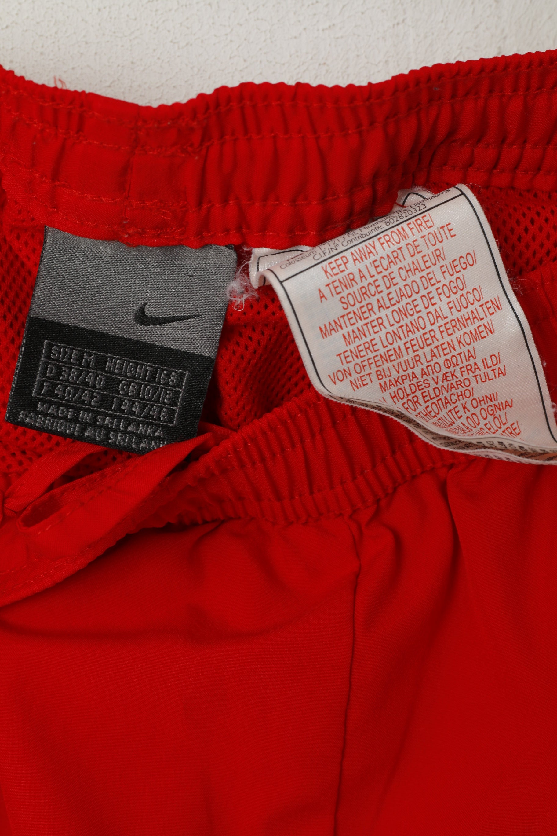 Nike Women 10/12 M 168 Sweatpants Red Sport Training Jogging Track Bottoms