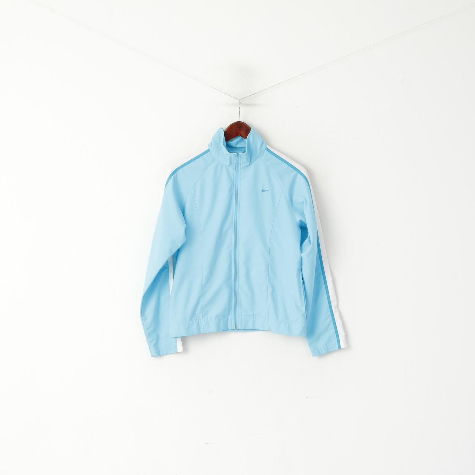 Veste Nike Femme Bleu Léger Fermeture Éclair Complète Sport Traning Track Top