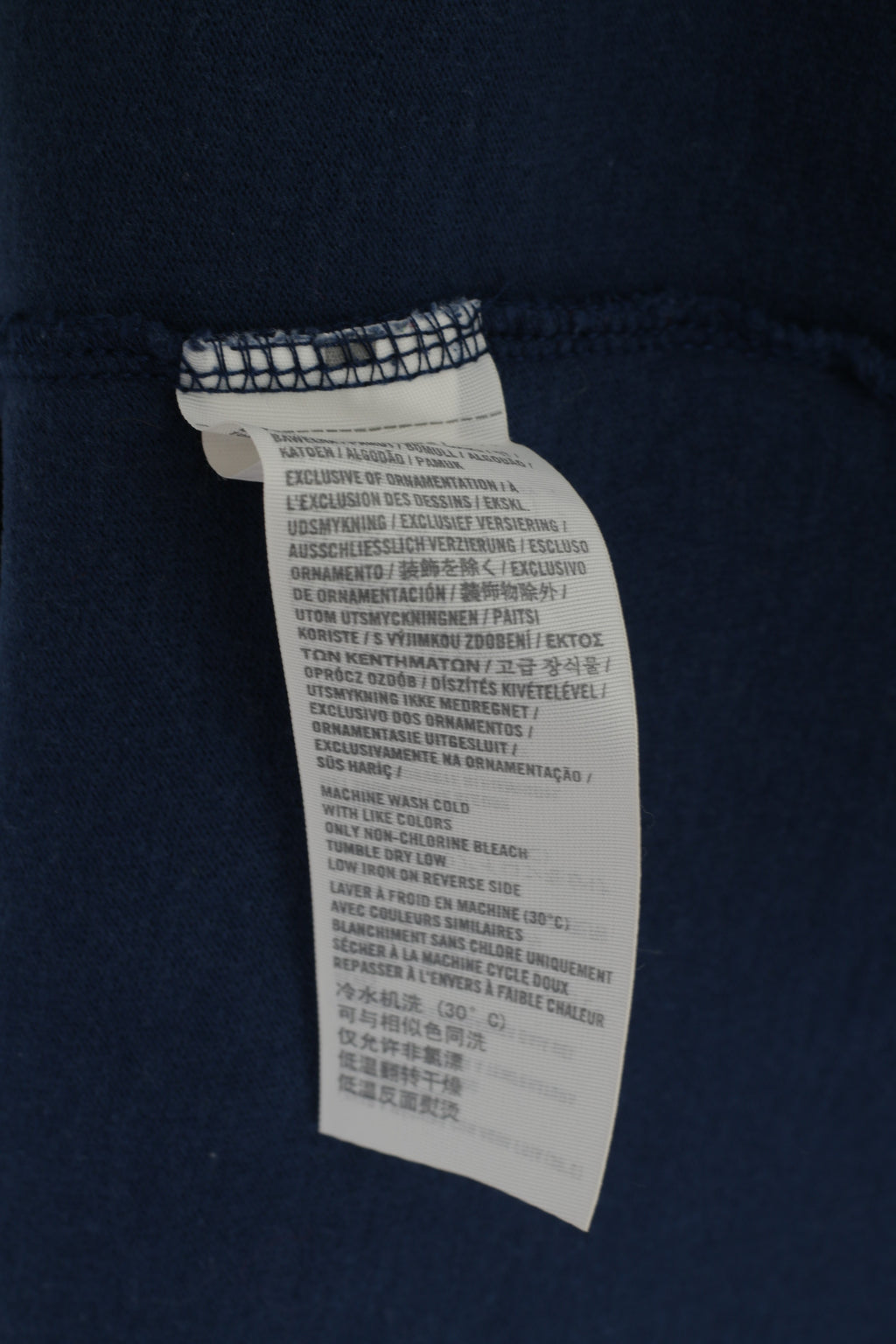 Maglia Hollister California da uomo a maniche lunghe in cotone blu con taglio surfista