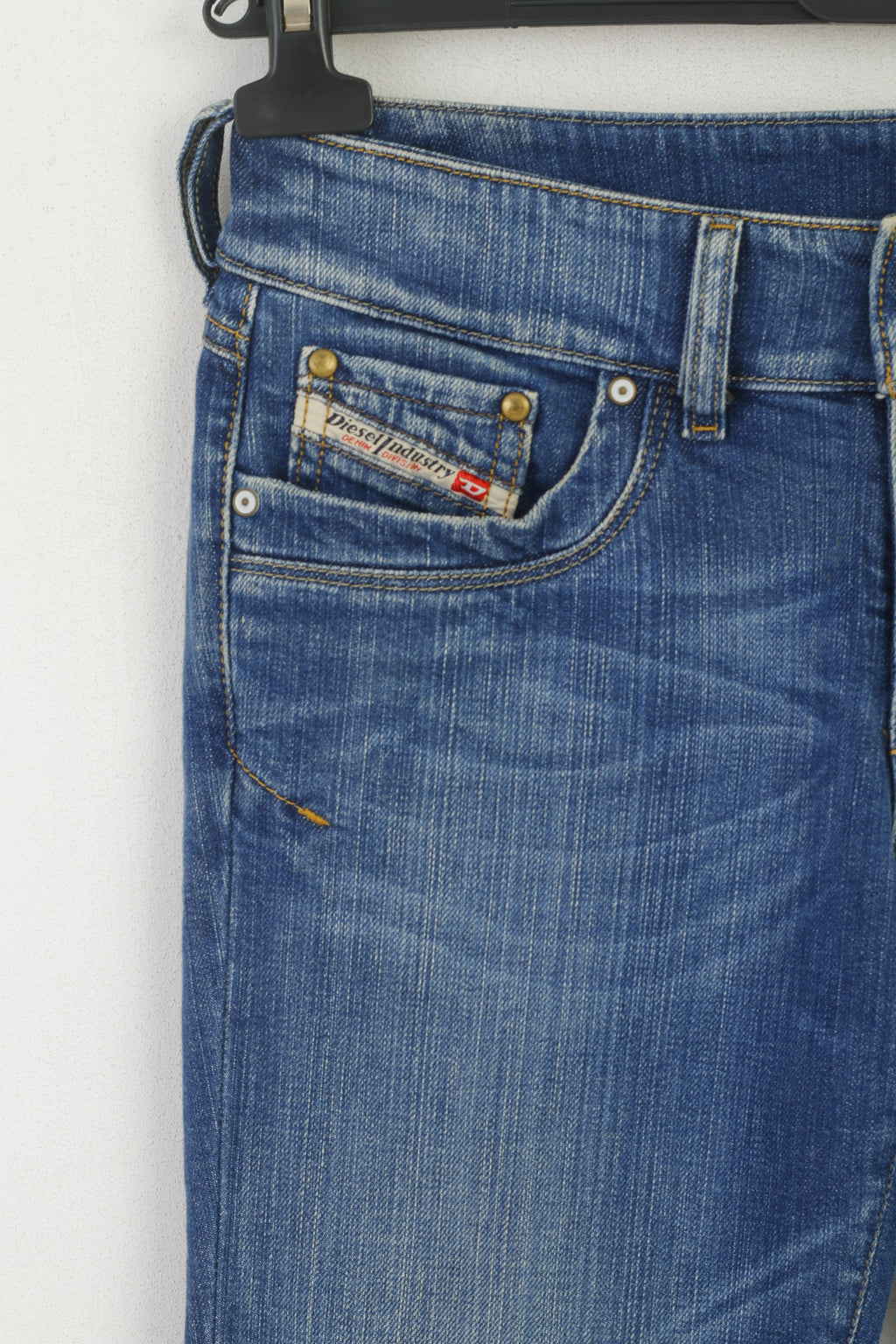 Diesel Industry Women 28 Jeans Trousers Blue Denim Cotton Ronhar Stretch Pants