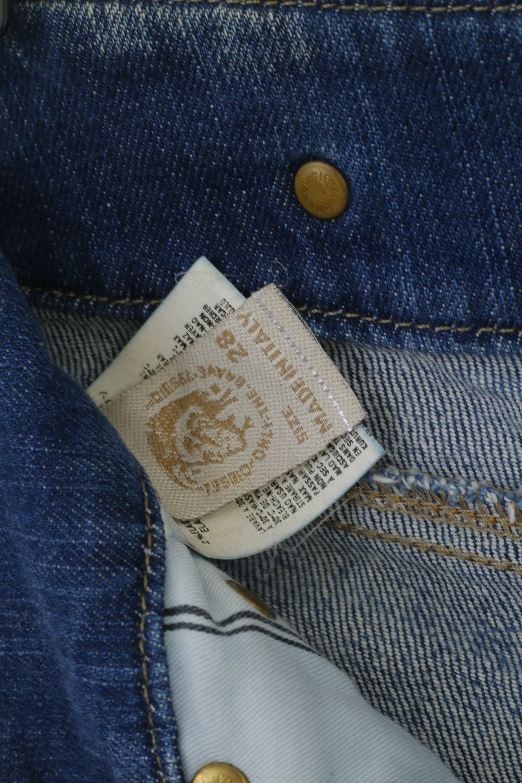 Diesel Industry Women 28 Jeans Trousers Blue Denim Cotton Ronhar Stretch Pants