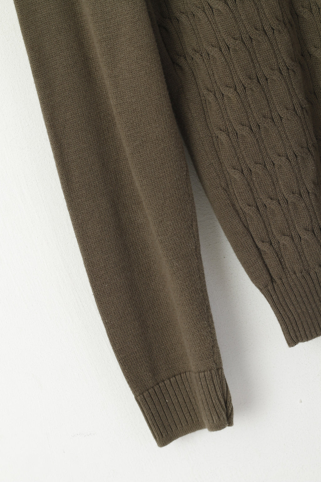 Maglione Penguin da uomo, maglione elasticizzato classico lavorato a maglia in cotone kaki