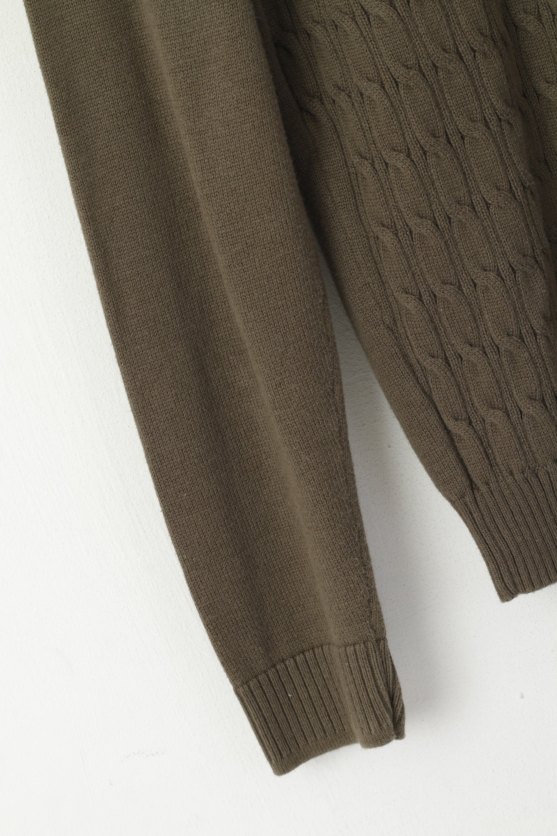 Maglione Penguin da uomo, maglione elasticizzato classico lavorato a maglia in cotone kaki