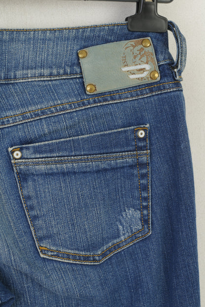 Diesel Industry – pantalon en jean pour femme, 28, bleu Denim, coton, Ronhar, Stretch