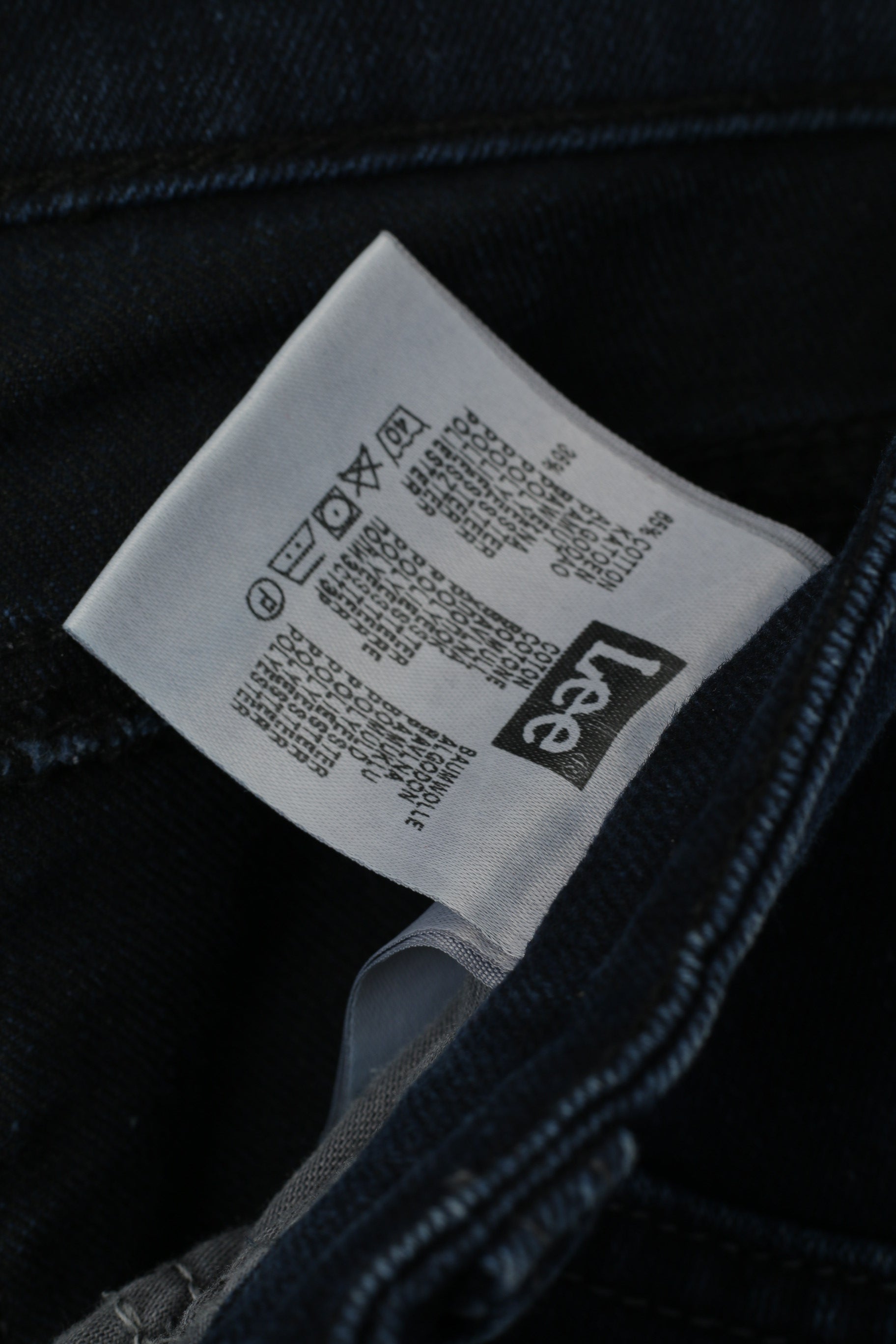 Lee Women W 29 L 33 Jeans Trousers Navy Cotton Skinny Lynn Narrow Slim Pants