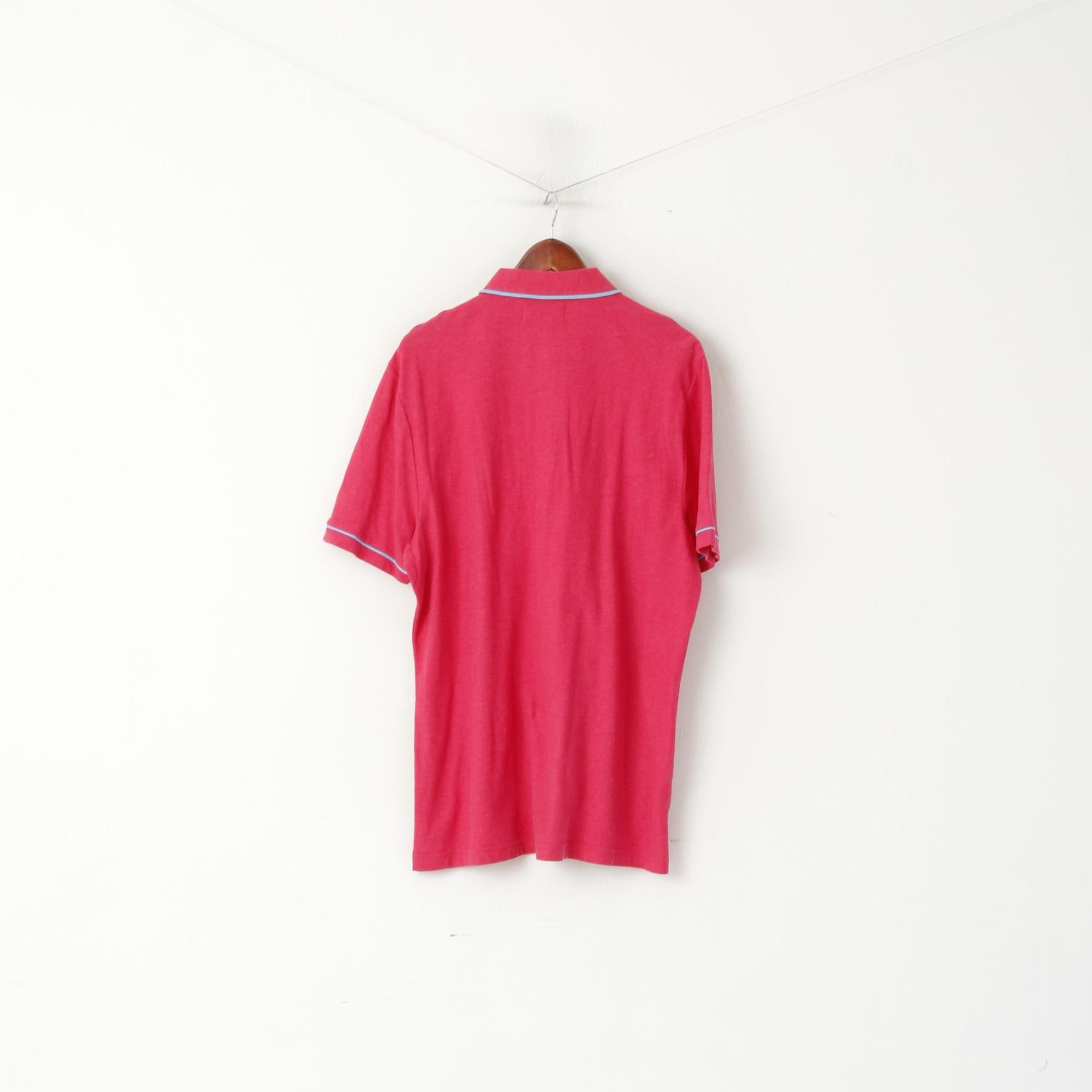 Penguin Men XXL Polo Shirt Raspberry  Cotton Heritage Slim Fit Stretch Classic Top