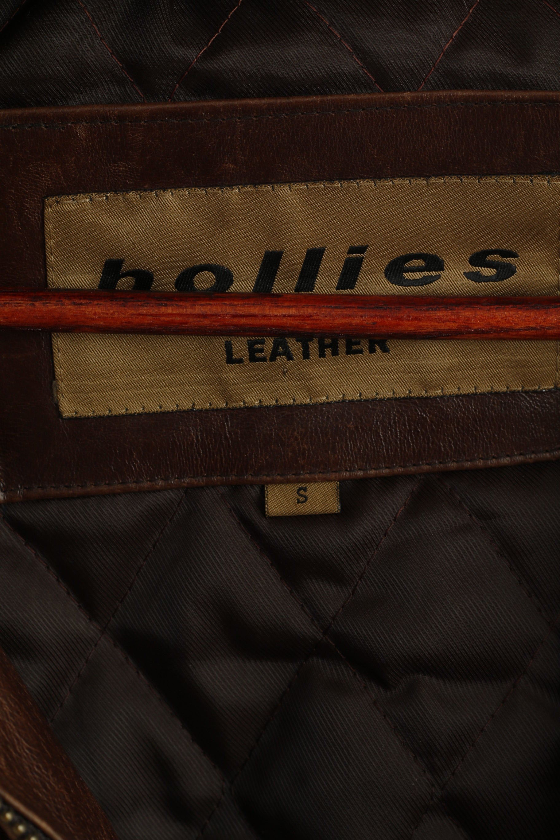 Hollies Giacca da donna da donna in pelle di maiale marrone vintage da motociclista pesante casual