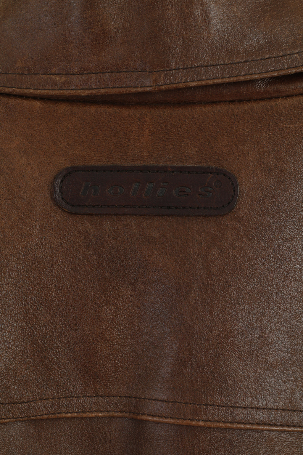 Hollies Giacca da donna da donna in pelle di maiale marrone vintage da motociclista pesante casual