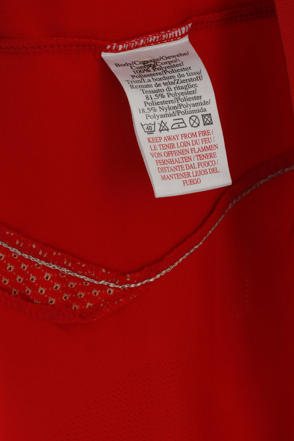 Umbro Men M Shirt Red England National Football Team JD #4 Kick Off 2006 Jersey Top