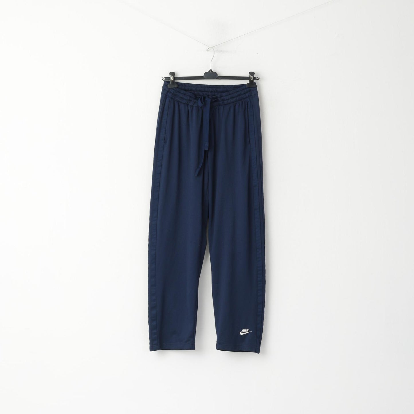 Nike Men XL Sweatpants Navy Vintage Shiny Sportswear Tracksuit Bottoms