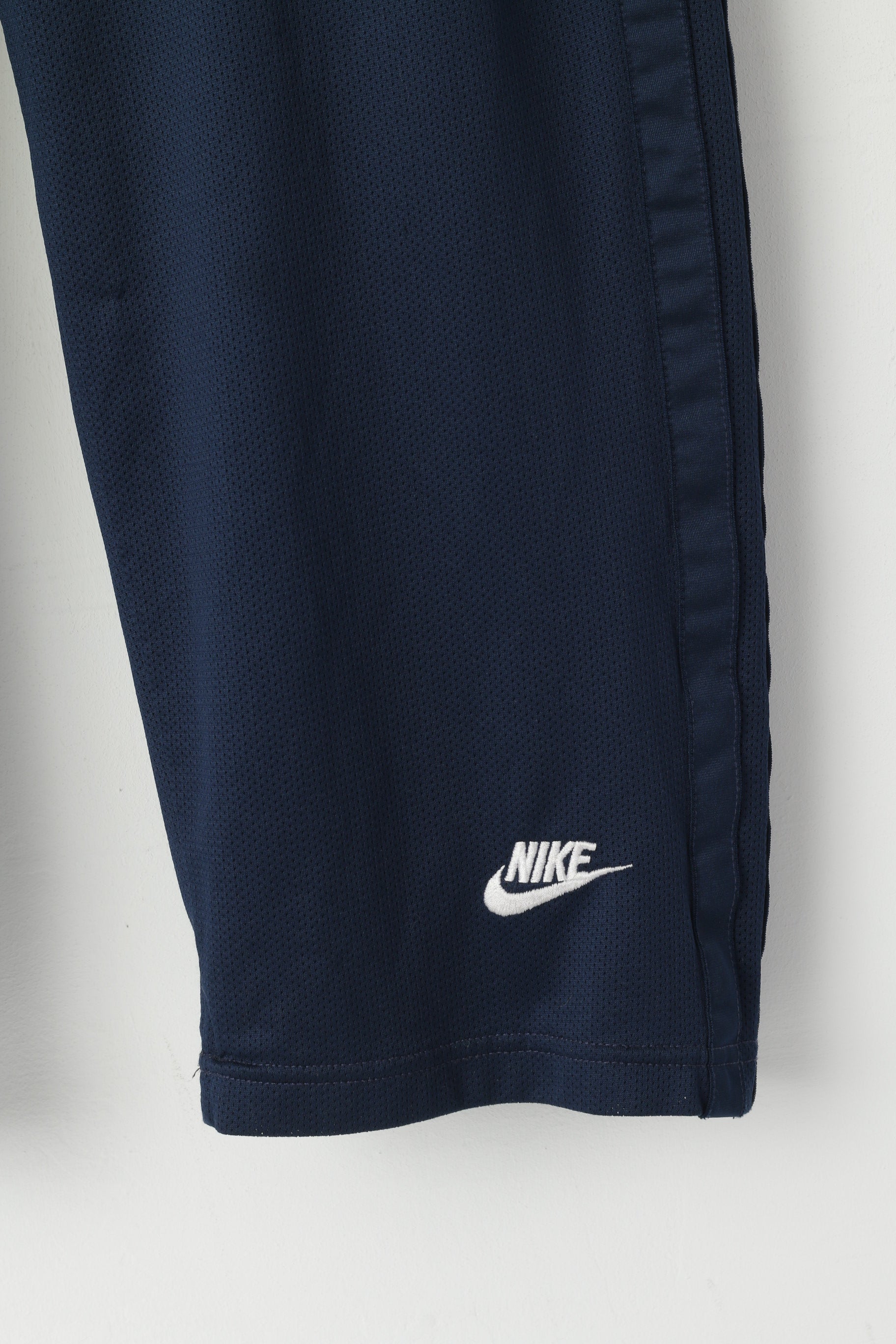 Nike Pantalon de survêtement XL bleu marine vintage brillant pour homme