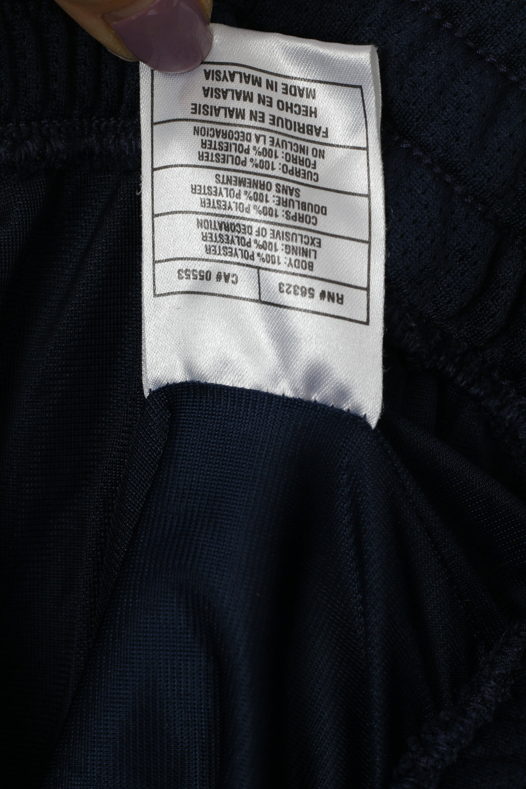 Nike Pantalon de survêtement XL bleu marine vintage brillant pour homme