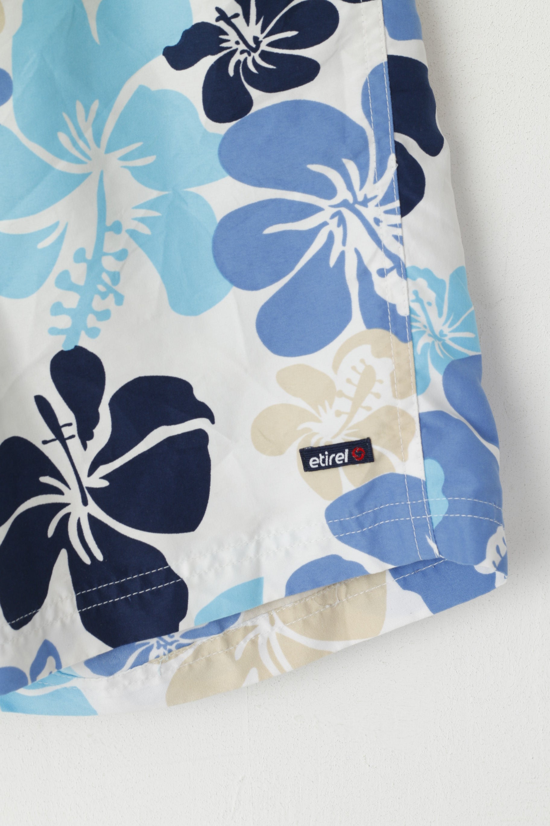 Etirel Youth 16 Age 176 Short Bleu Imprimé Floral Été Doublé en Maille