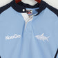 KooGa Men M Shirt Blue Made For Rugby Sharks #14 Cotton Short Sleeve Stretch Top