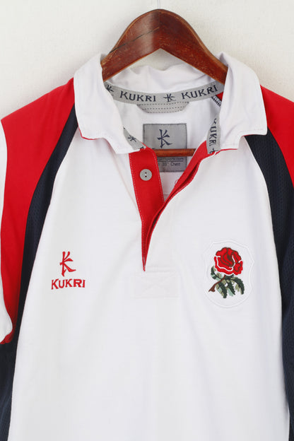 Kukri National England Rugby hommes polo blanc coton vêtements de sport haut