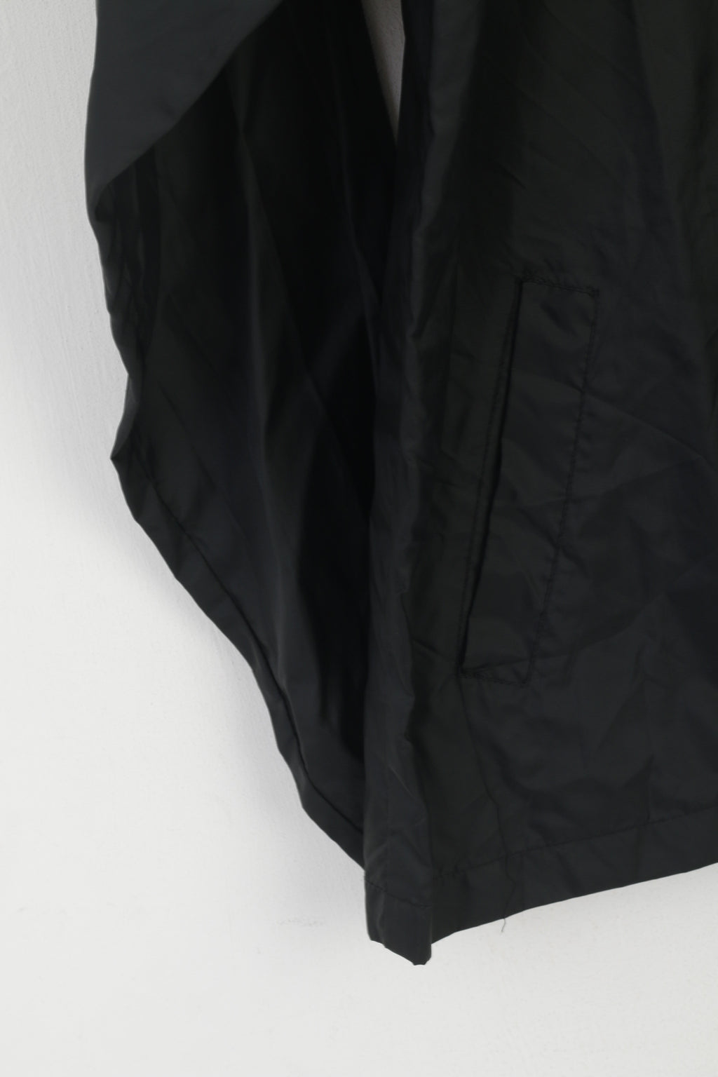 Best Of Kiss Men L Jacket Black Lightweight Hidden Hood Outdoor Vintage Top