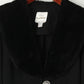 Joseph Ribkoff Women 6 8 S Blazer Black Elegant Acrylic Fur Collar Shoulder Pads Jacket
