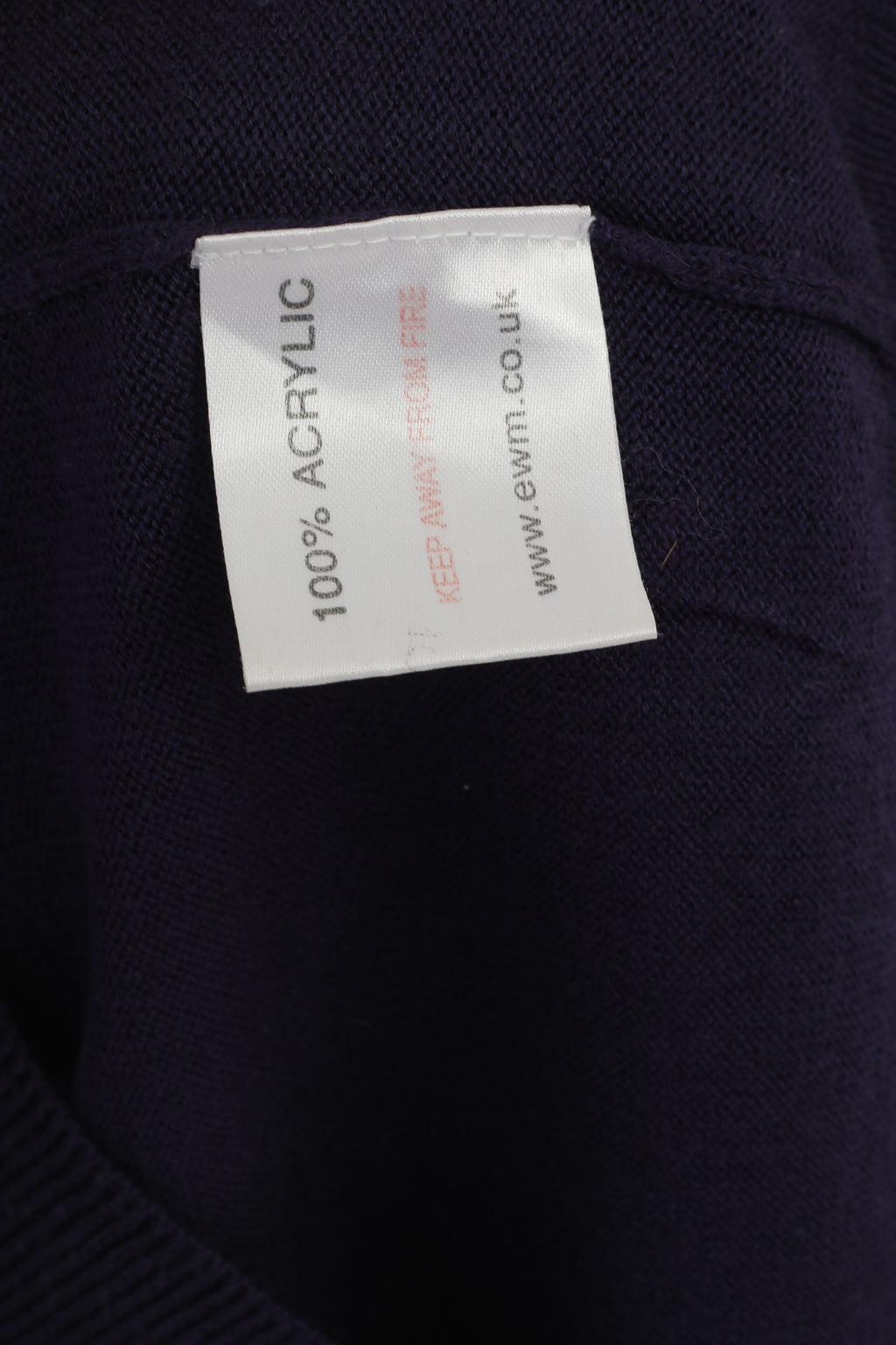 James Pringle Men M Jumper Purple Acrylic Crew Neck Soft Plain Sweater