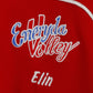 Adidas Women M 168 Sweatshirt Red Eneryda Volley Zip Neck Active Top
