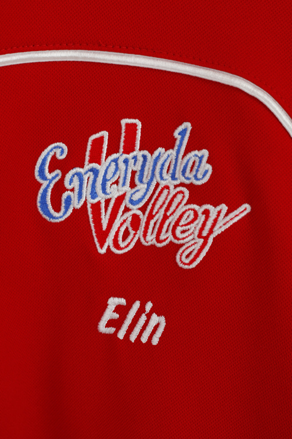 Adidas Femme M 168 Sweat Rouge Eneryda Volley Zip Neck Active Top