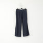Gant Women 8 12 38 Trousers Navy Cotton Linen Blend Bell Bottoms