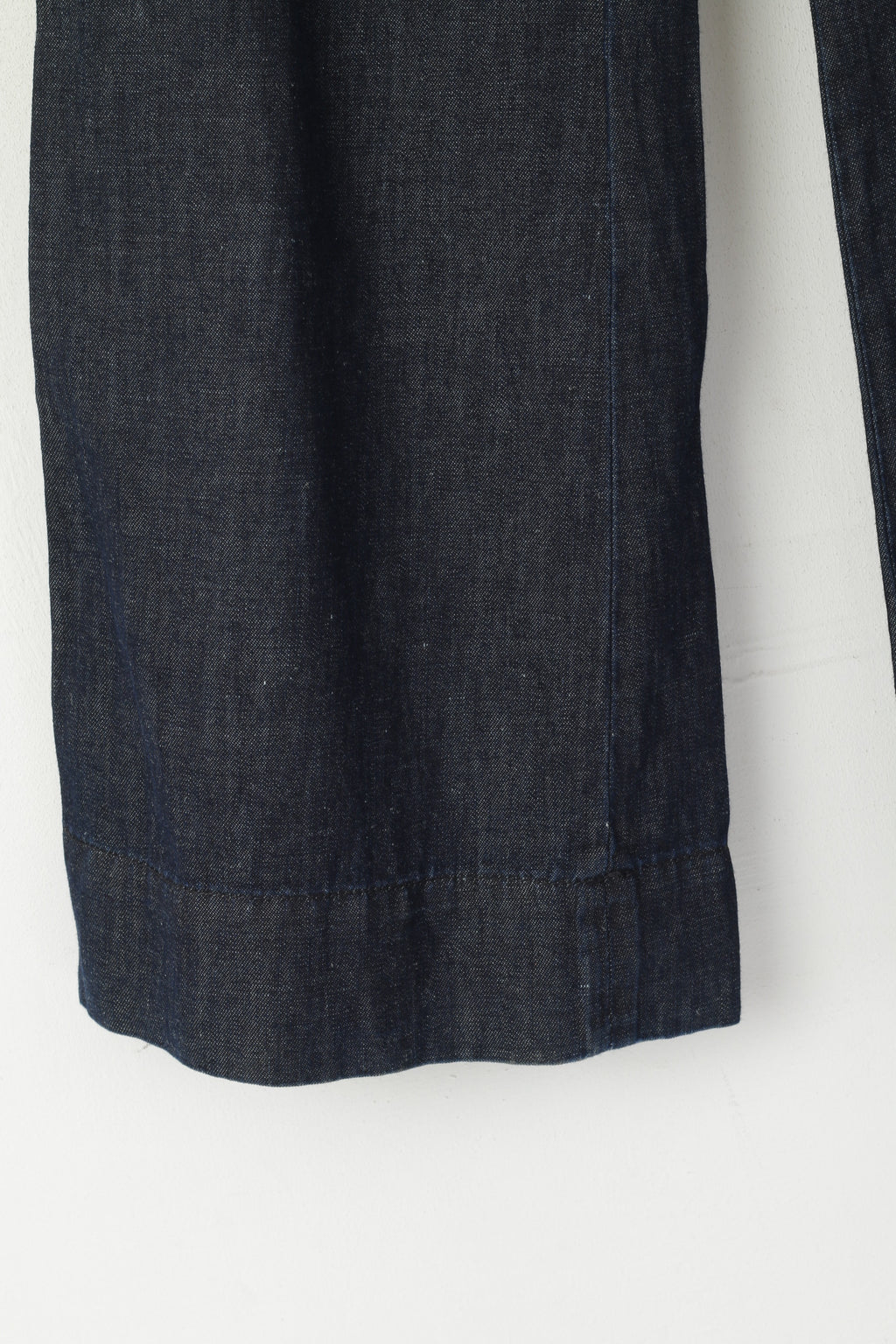 Gant Women 8 12 38 Trousers Navy Cotton Linen Blend Bell Bottoms