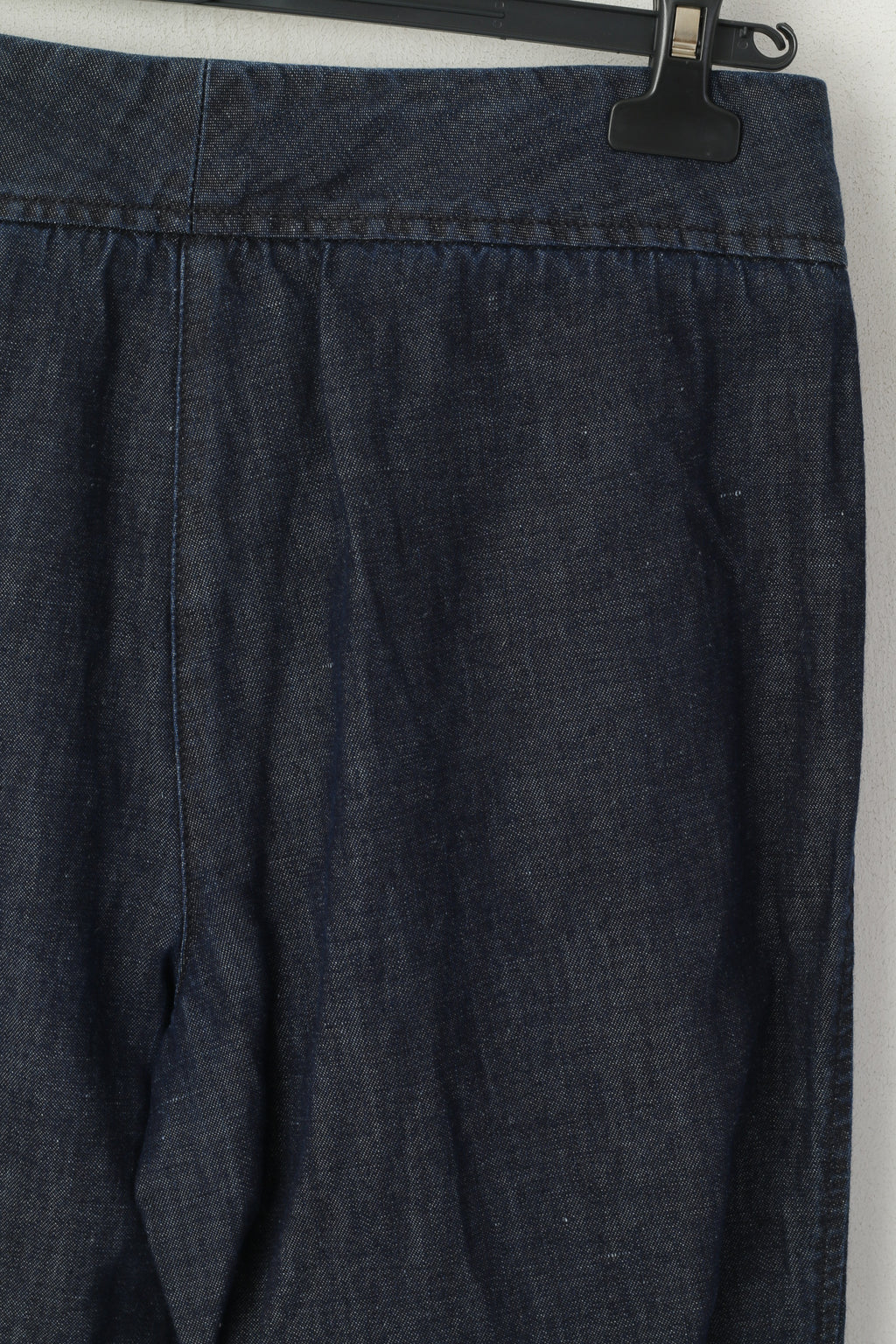 Gant Women 8 12 38 Trousers Navy Cotton Linen Blend Bell Bottoms