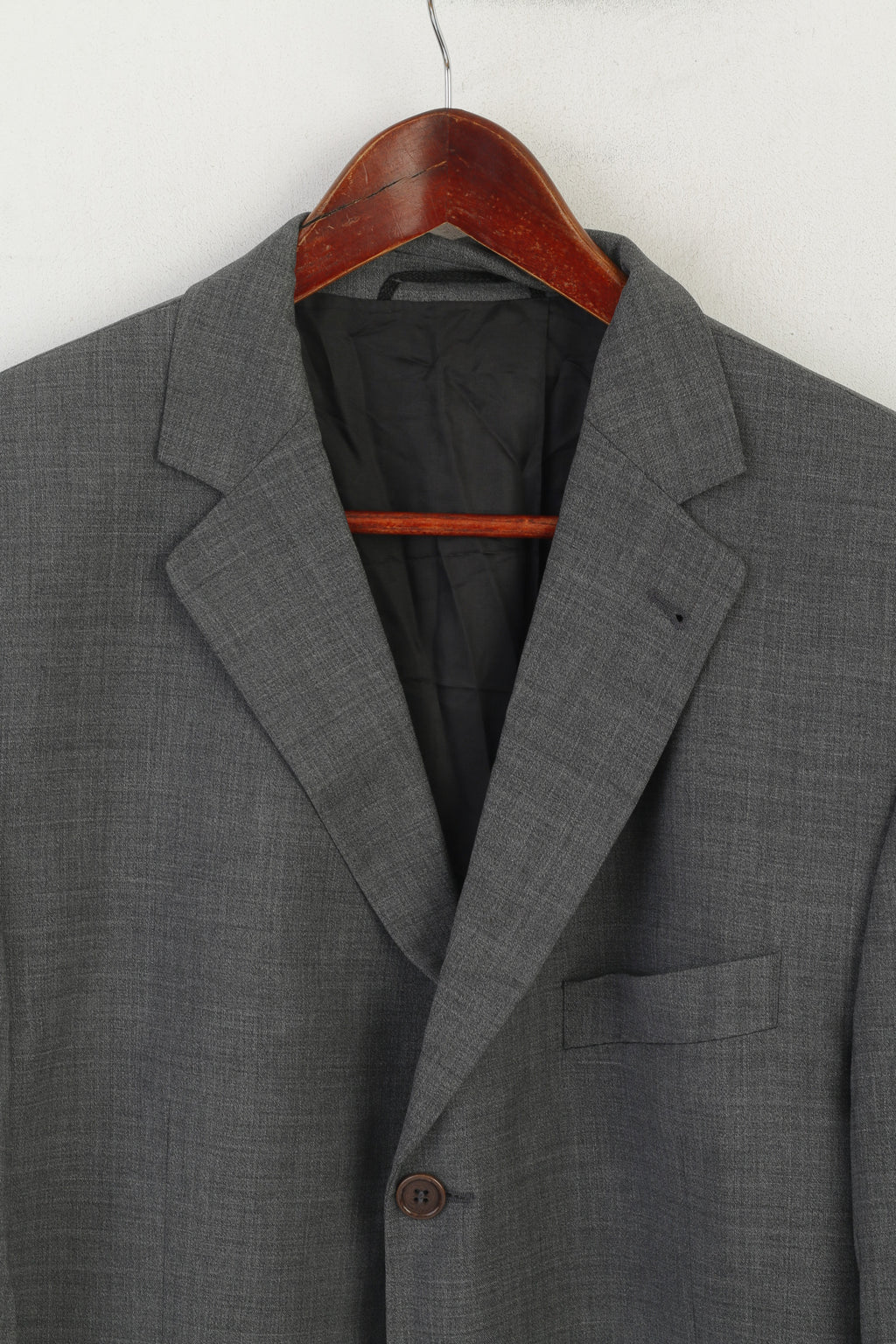 Olimpias Men 102 42 Blazer Grey Wool Roger Lanificio Follina Italy Single Breasted Jacket