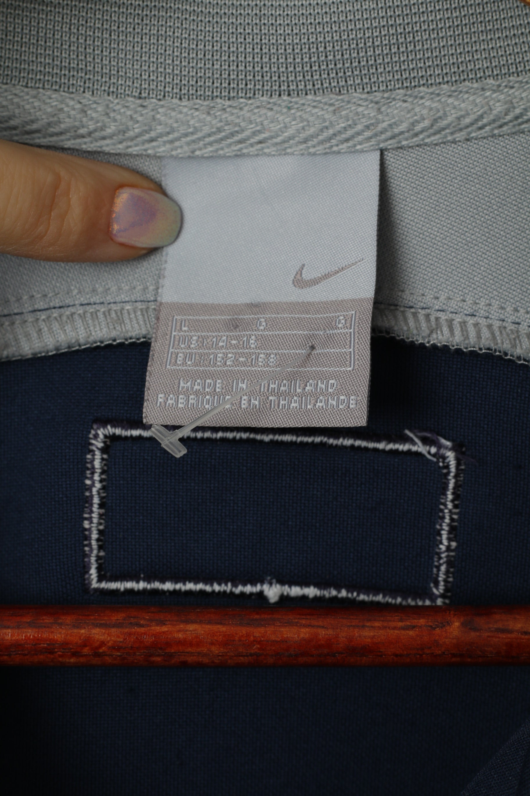 Nike Oregon Youth 14-16 Age 152-168 Sweatshirt Grey Sport Zip Up Track Top