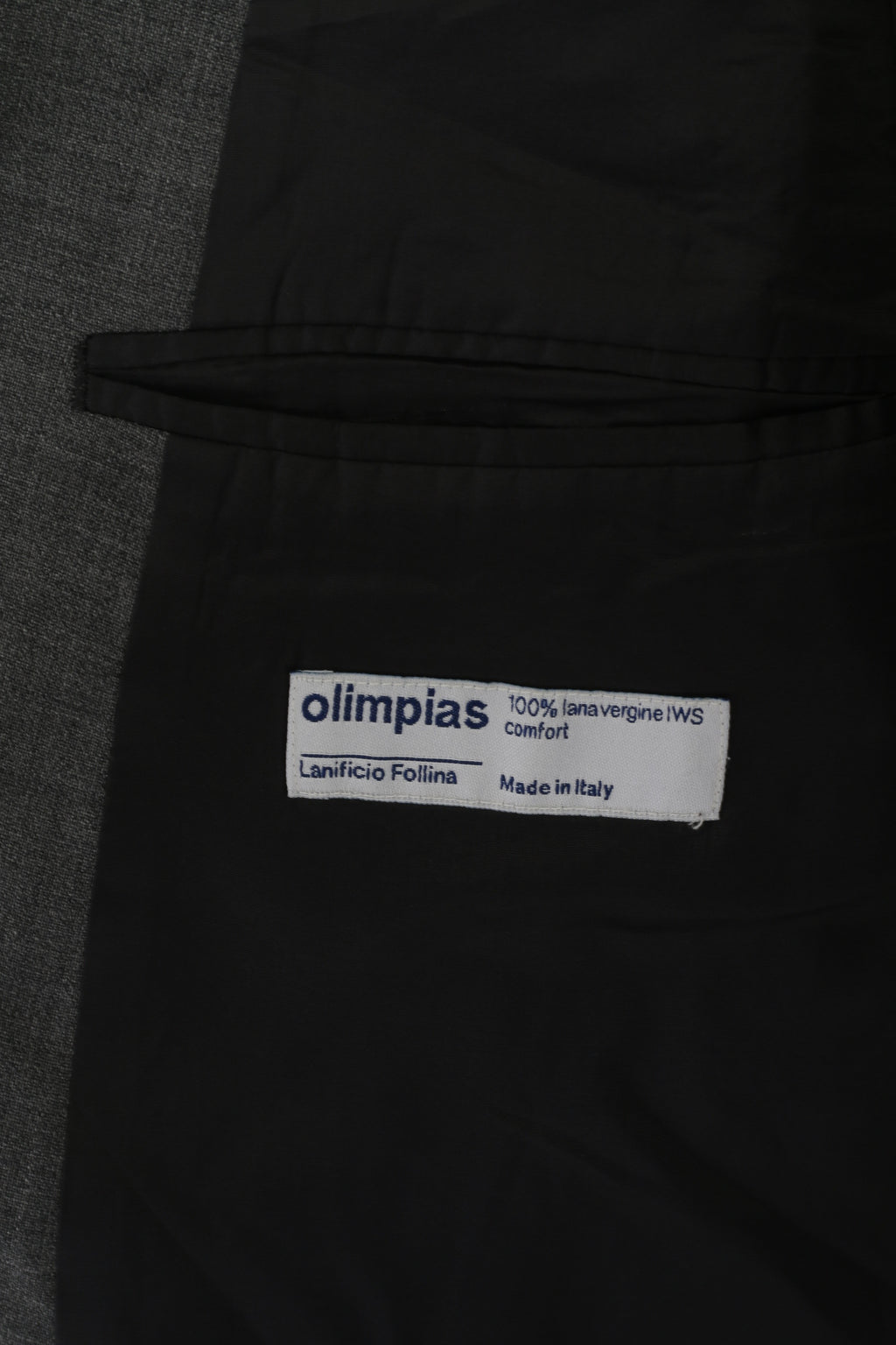 Olimpias Men 102 42 Blazer Grey Wool Roger Lanificio Follina Italy Single Breasted Jacket