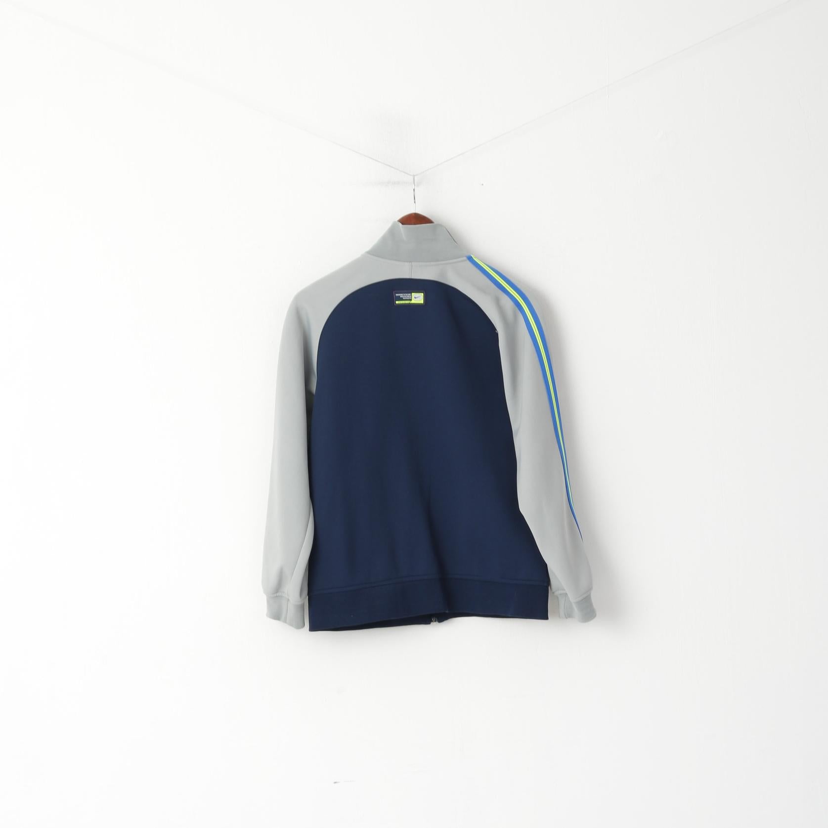 Nike Oregon Youth 14-16 Age 152-168 Sweatshirt Grey Sport Zip Up Track Top