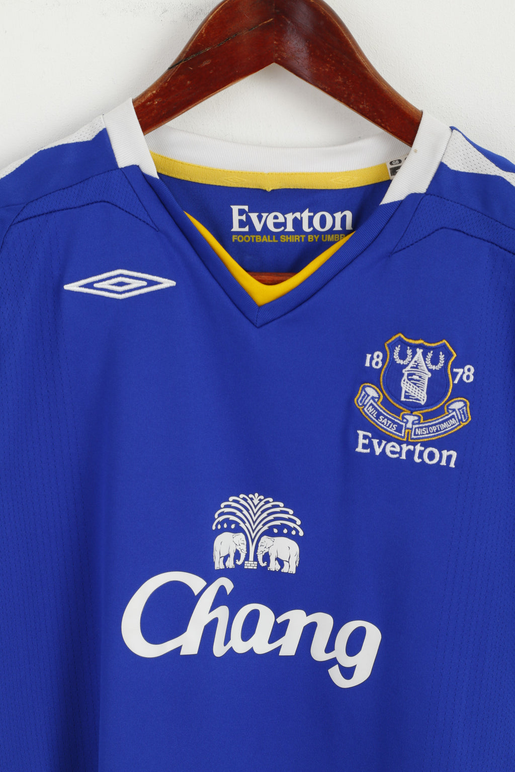 Umbro Everton  Womens 10 36 S Shirt Blue Football Club Jersey Top