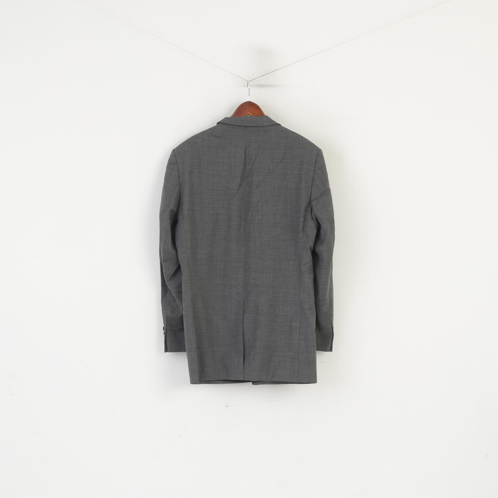 Olimpias Men 102 42 Blazer Grey Wool Roger Lanificio Follina Italy Single Breasted Jacket