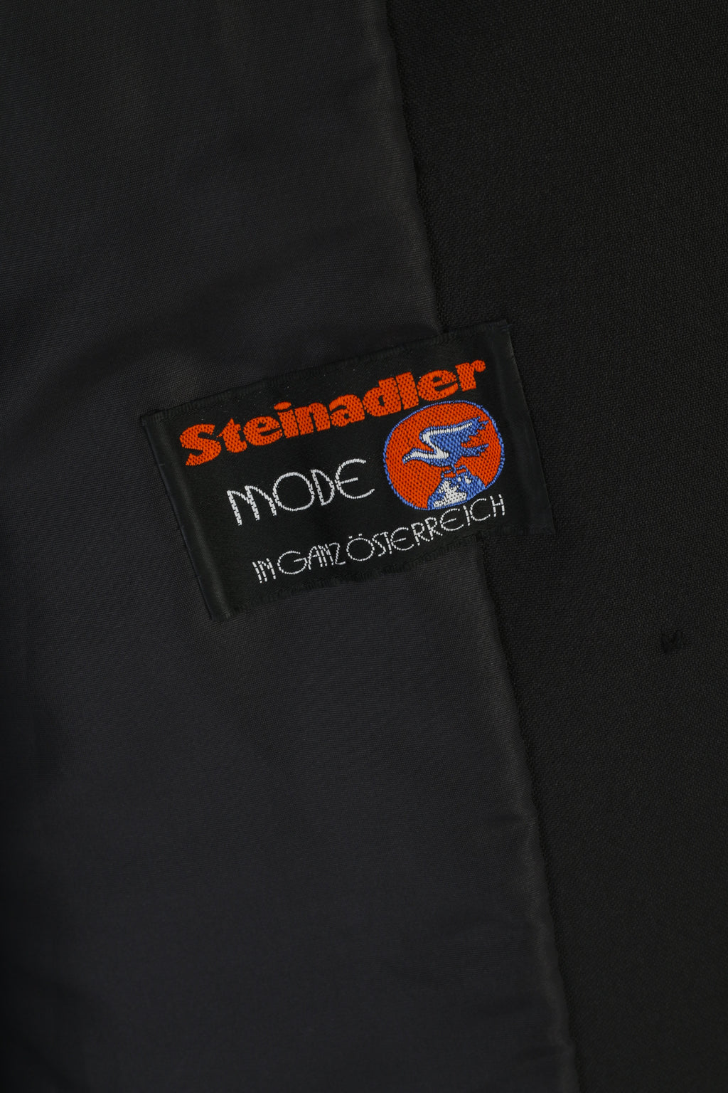 Steinadler Mode In Ganz Österreich Women 21 L Coat Black Single Breasted Shoulder Pads Vintage