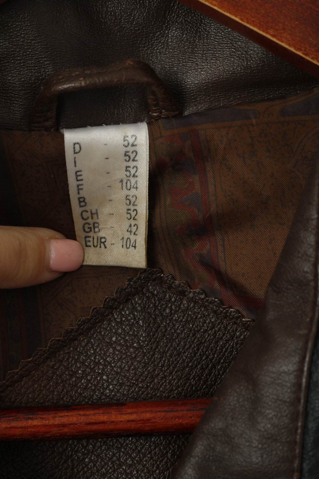 Rising Sun Giubbotto bomber da uomo 52 L Top da motociclista con maniche rimovibili da pilota in pelle vintage marrone