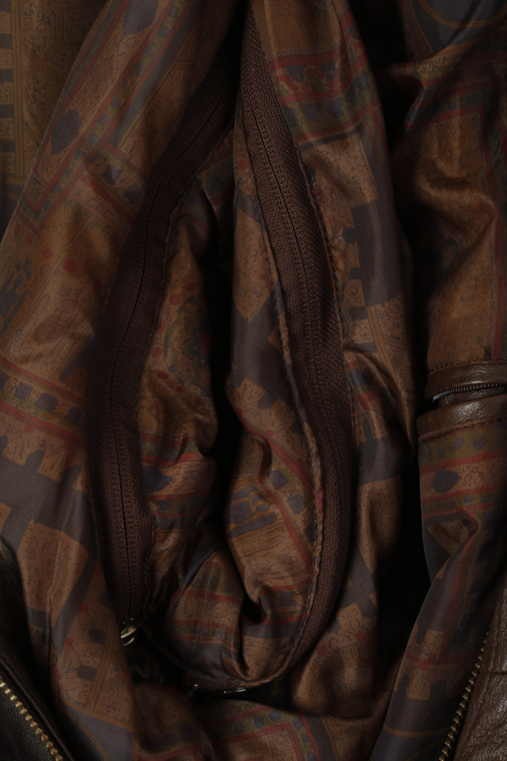 Rising Sun Giubbotto bomber da uomo 52 L Top da motociclista con maniche rimovibili da pilota in pelle vintage marrone