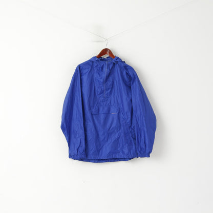 Bagamac Men M/L Pullover Jacket Blue Kangaroo Pocket Hooded Top