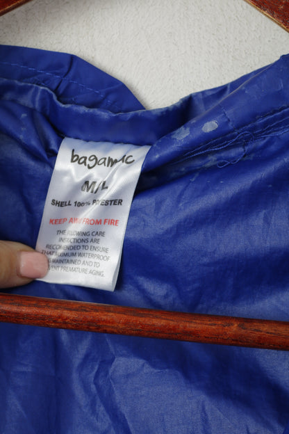 Bagamac Men M/L Pullover Jacket Blue Kangaroo Pocket Hooded Top