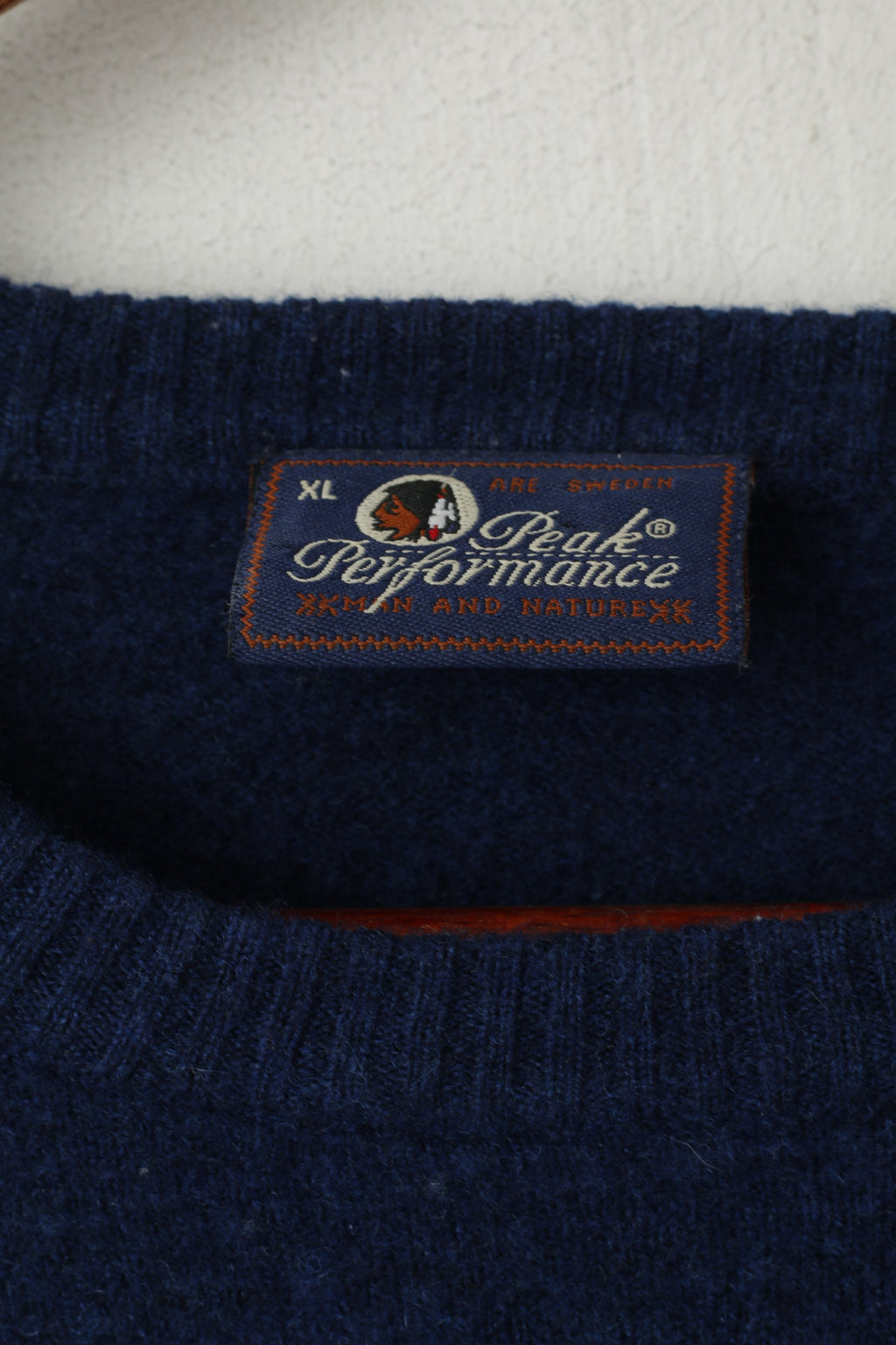 Peak Performance Femme XL (M) Pull Bleu Laine Lander Nature Pull Classique
